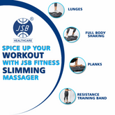 JSB HF57 3D Vibration Machine Power Plate Exercise Massager for Full Body Fitness Workout at Home Gym - JSB Healthcare